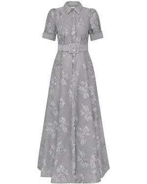 Rebecca Vallance Ruth Short Sleeve Gown - Grey