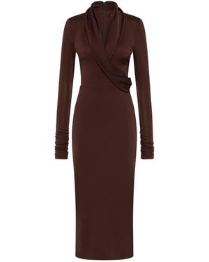 Rebecca Vallance Hazine Long Sleeve Midi Dress - Purple