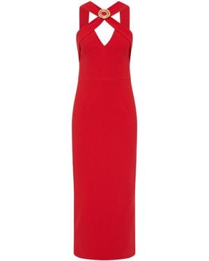 Rebecca Vallance Cameron Midi Dress - Red