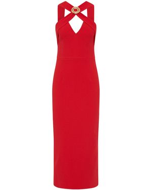 Rebecca Vallance Cameron Midi Dress - Red