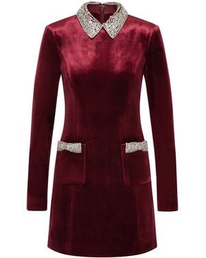 Rebecca Vallance Edwiena Long Sleeve Mini Dress - Red