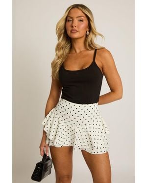 Rebellious Fashion Flippy Skort - Multicolour