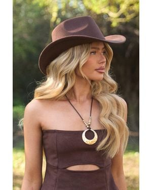 Rebellious Fashion Cowboy Hat - Brown