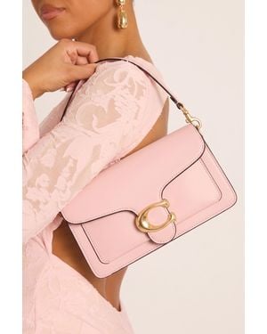 Rebellious Fashion Faux Leather Shoulder Strap Bag - Pink