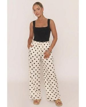 Rebellious Fashion Print Wide Leg Trousers - Multicolour