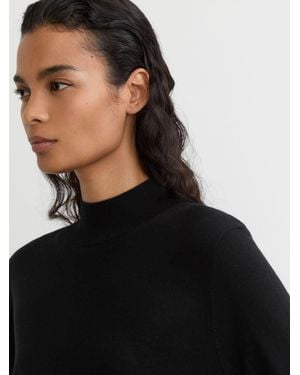 Reiss Rina - Black Ultra-soft Merino Wool High-neck Sweater, L (us 12-14)