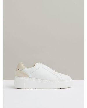 Reiss Casey - White Leather Slip-on Sneakers, Us 10 (uk 8)