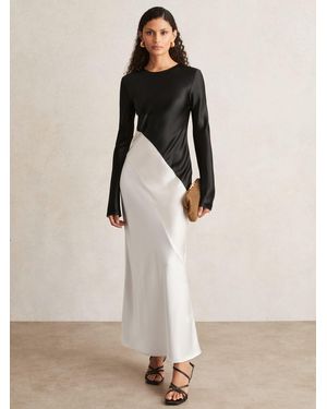 Acler Color Block Midi Dress - Natural