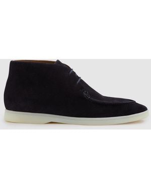 Reiss Suede Chukka Boots - Black