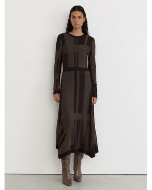 Reiss Felicity - Chocolate Brown Dress, Xs (us 2)