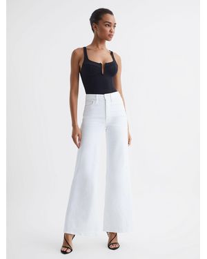 GOOD AMERICAN White Palazzo Jeans