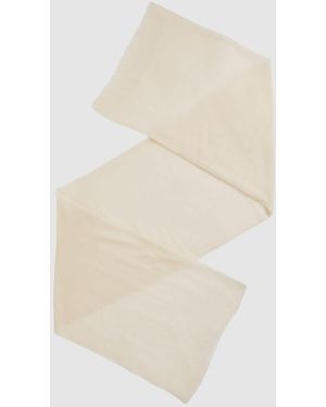 Reiss Heidi - Off White Wool-cashmere Lightweight Scarf, One