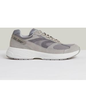 Reiss Paneled Running Sneakers - Gray