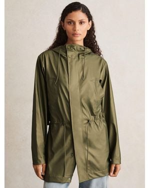 Rains Hooded Jacket - Green