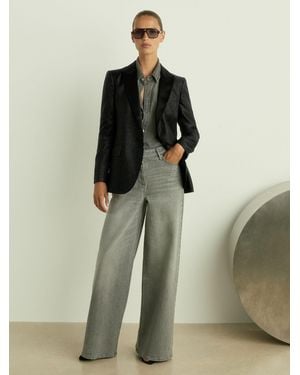 Reiss Minnie Jacket Striped - Green