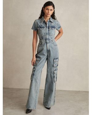 GOOD AMERICAN Denim Cargo - Blue