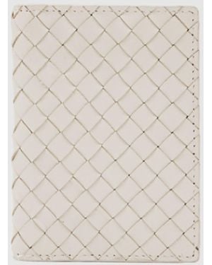 Reiss Floyd - Off White Leather Woven Bifold Cardholder, One