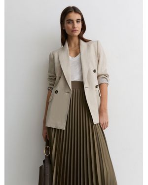 Reiss Pleated Midi Skirt - Multicolor