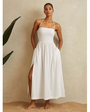 Reiss Removable Strap Beach Dress - Natural