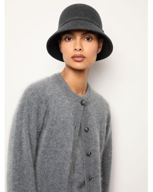 Reiss Felted-Wool Bucket Hat, M & L - Black