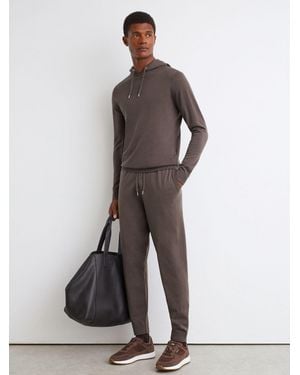 Reiss Merino Wool Drawstring Hoodie - Multicolor
