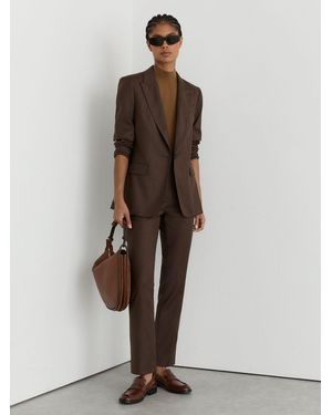 Reiss Petite Wool-Blend Slim-Leg Pants - Multicolor