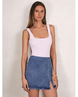 GOOD AMERICAN Denim Skirt - Blue