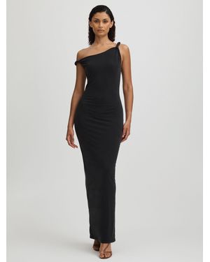 GOOD AMERICAN Twisted Strap Jersey Maxi Dress - Blue