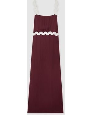 reiss-Burgundy-Wave-Trim-Crepe