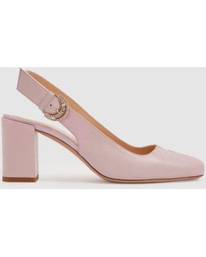 Camilla Elphick Camilla Leather Slingback Heels - Pink