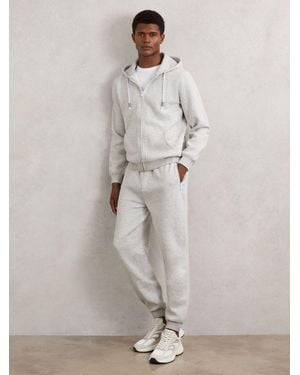 Reiss Cotton-Blend Drawstring Sweatpants - Natural