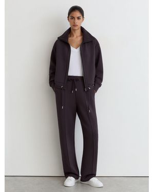 Reiss Premium Interlock Zip-Front Sweatshirt - Multicolor