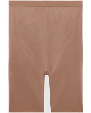 Spanx Shapewear Firming High-Waisted Mid-Thigh Shorts - Brown