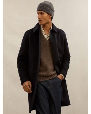 Reiss Guernsey - Atelier Mid Gray Atelier 100% Cashmere Rib-knit Beanie, One - Black