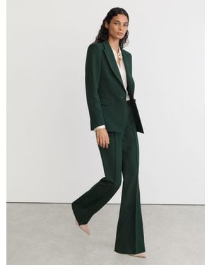 Reiss Flared Suit Pants - Green