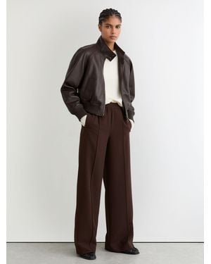 Reiss Wide-Leg Elasticated-Waist Pants - Multicolor