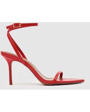 Reiss Leather Strappy Stiletto Sandals - White