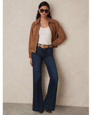 PAIGE 32” Wide-Leg Jeans - Blue