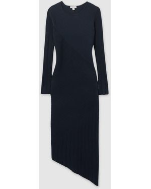 Reiss Ava Colour-Blocked Jersey Midi Dress in Green | Lyst