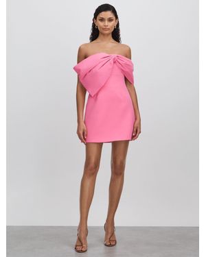 Rachel Gilbert Rachel Bow Mini Dress - Pink