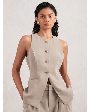 GOOD AMERICAN Tailored Vest - Natural