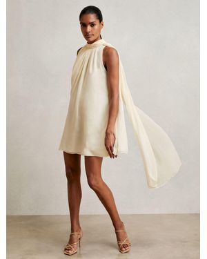 【海外限定】REISSワンピース☆Lucia Ruffle Mini Dress, Ivory 리스(Reiss) | 미니 드레스 아이보리 크림 Lucia Ruffle Mini