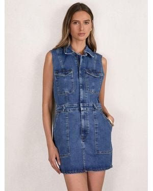 GOOD AMERICAN American Denim Mini Dress - Blue