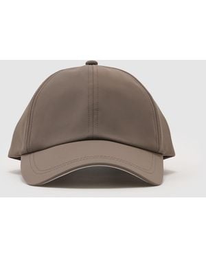 Reiss Caleb - Mushroom Brown Technical Logo-embroidered Baseball Cap, One