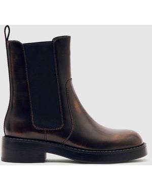 Reiss Leather Chelsea Boots - Blue