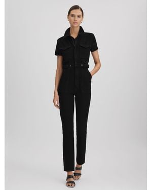 GOOD AMERICAN Denim Jumpsuit - Black