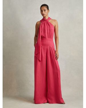 【海外限定】REISSジャンプスーツ☆Rosin Draped Jumpsuit, Cora Reiss Rosin Draped Jumpsuit, Coral