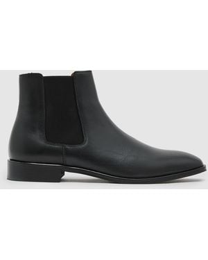 Reiss Leather Chelsea Boots - Black