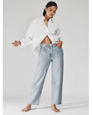 Reiss Mid-Rise Straight-Leg Jeans - Blue