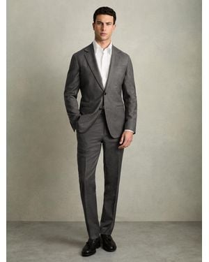 Reiss Slim-Fit Wool Blend Suit Pants - Gray